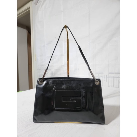 Authentic GUCCI Vintage G Square Tom Ford Era Shoulder Bag Black - Picture 4 of 15